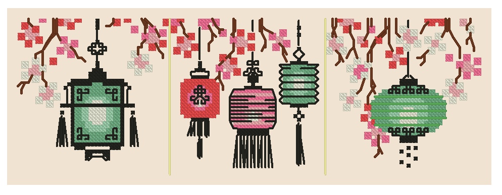 Схема японских фонариков