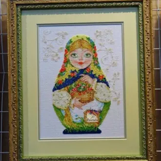 Вышивка Матрешка Летняя краса