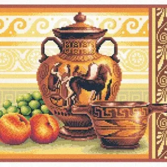 Вышивка Греческие вазы