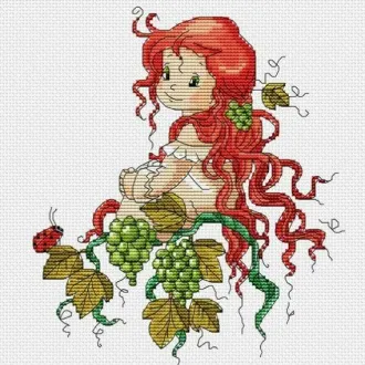 Вышивка  Фея виноградной лозы