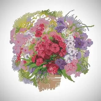Вышивка Акварельные флоксы