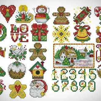 Рождественская Вышивка