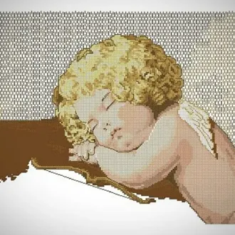 Вышивка  Спящий ангел