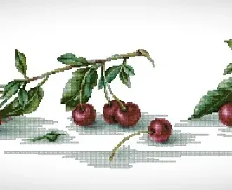 Вышивка Вишня