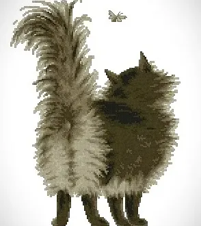 Вышивка Кот Шушун