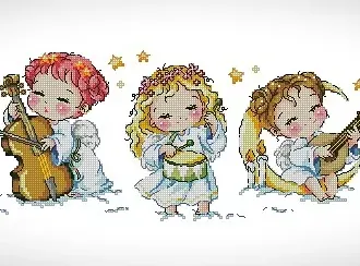 Вышивка Ангелочки
