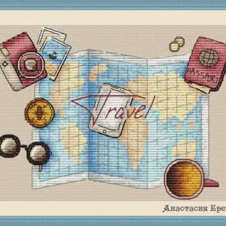 Вышивка Карта