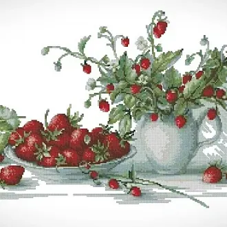 Вышивка Клубника