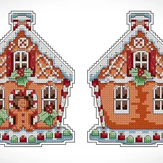 Вышивка Пряничный домик