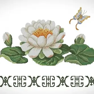 Вышивка Лотос