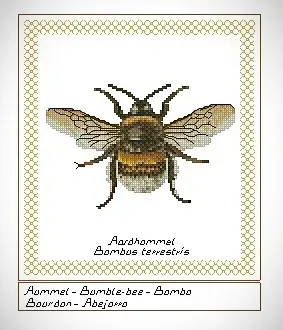 Вышивка Шмель