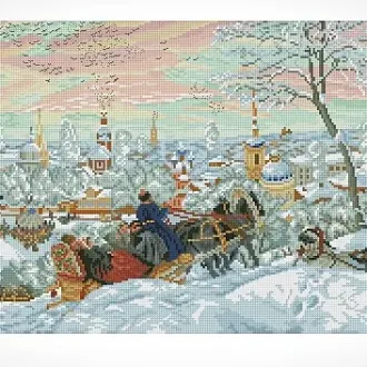 Вышивка Масленица