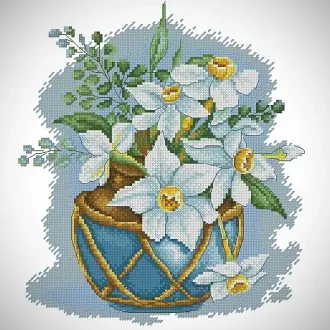 Вышивка Нарциссы