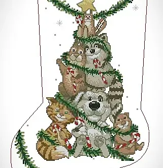 Вышивка  Сапожок