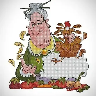 Вышивка  Кухарка