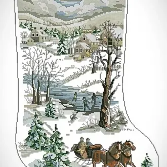 Вышивка Сапожок
