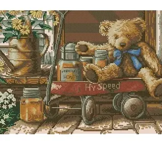 Вышивка  Медовый медведь