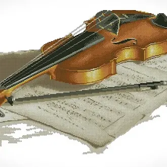 Вышивка Скрипка