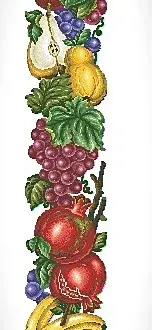 Вышивка Виноград и гранат
