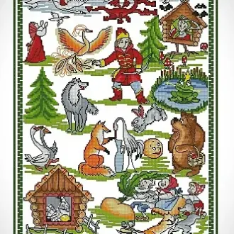 Вышивка Сказка