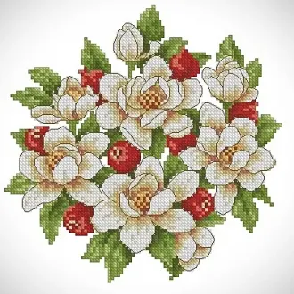 Вышивка Цветы и я годы