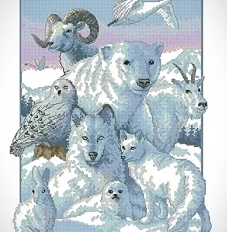 Вышивка Животные Севера