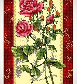 Вышивка Розы