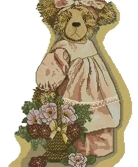 Вышивка Винтажная мишка