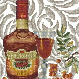 Вышивка Коньяк