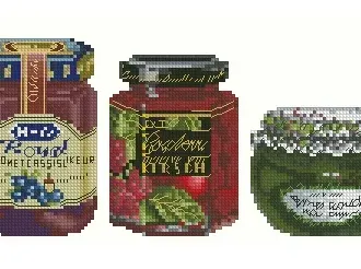 Вышивка Вареньк в банках