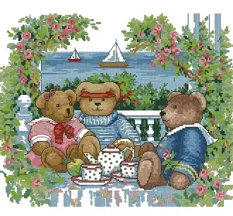 Вышивка Мишки