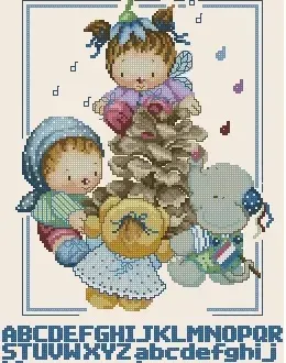 Вышивка Дети