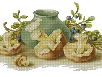 Вышивка Грибы
