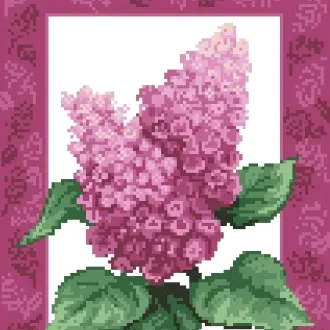 Вышивка Сирень