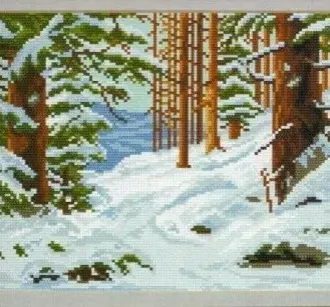 Вышивка Лес