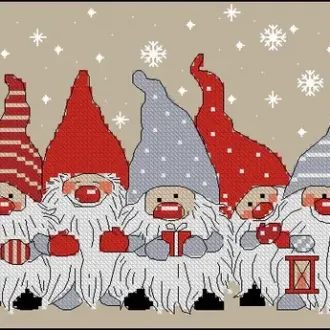 Вышивка Гномы