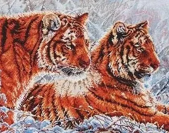Вышивка Тигры