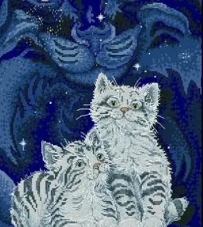 Вышивка Кошкин дух