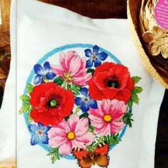 Вышивка Маки