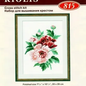 Вышивка Пионы