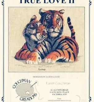 Вышивка Тигренок с мамой