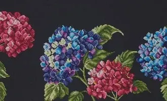Вышивка Гортензии