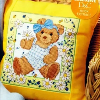 Вышивка Мишка в платье