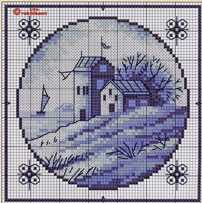 Вышивка  Гжель, фото 2