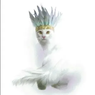 Вышивка  Богемный кот