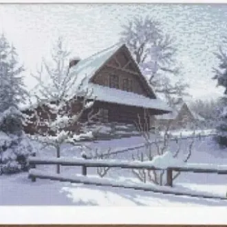 Вышивка Загородный домик
