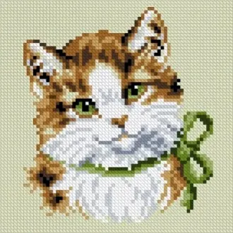 Вышивка Котенок