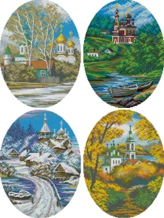 Вышивка Времена года