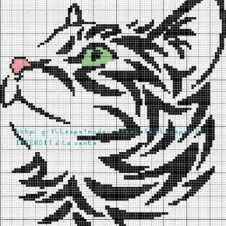 Вышивка Кот