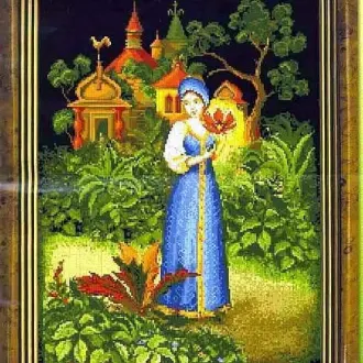 Вышивка Аленький цветочек